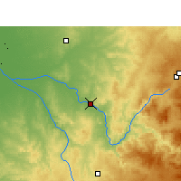 Nächste Vorhersageorte - Texas - Karte