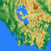 Nächste Vorhersageorte - Scotts Peak - Karte