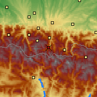 Nächste Vorhersageorte - Saint-Lary-Soulan - Karte