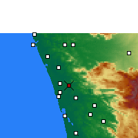 Nächste Vorhersageorte - Chalakudy - Karte