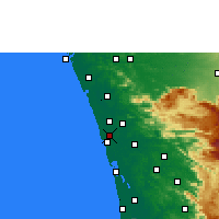 Nächste Vorhersageorte - Kodungallur - Karte