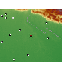 Nächste Vorhersageorte - Puranpur - Karte