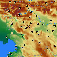 Nächste Vorhersageorte - Žiri - Karte