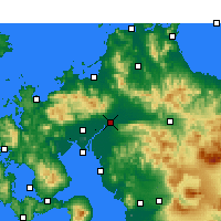 Nächste Vorhersageorte - Kurume - Karte