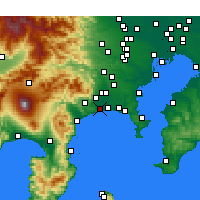Nächste Vorhersageorte - Hiratsuka - Karte