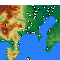 Nächste Vorhersageorte - Chigasaki - Karte