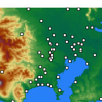 Nächste Vorhersageorte - Nishitōkyō - Karte