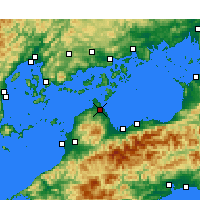 Nächste Vorhersageorte - Imabari - Karte