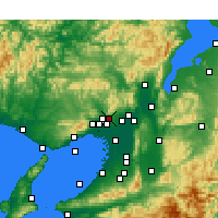 Nächste Vorhersageorte - Minō - Karte