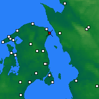 Nächste Vorhersageorte - Helsingør - Karte