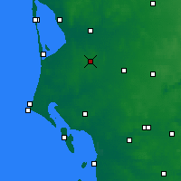 Nächste Vorhersageorte - Ølgod - Karte