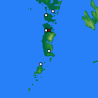 Nächste Vorhersageorte - Hebrides S - Karte