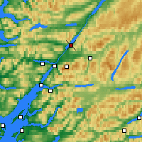 Nächste Vorhersageorte - Loch Lochy - Karte