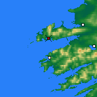 Nächste Vorhersageorte - Daingean Uí Chúis - Karte