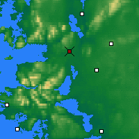 Nächste Vorhersageorte - Castlebar - Karte