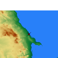 Nächste Vorhersageorte - Wadi Lahami/Hamata - Karte