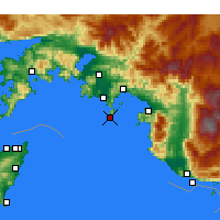 Nächste Vorhersageorte - Fethiye - Karte