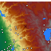 Nächste Vorhersageorte - Blue Canyon - Karte