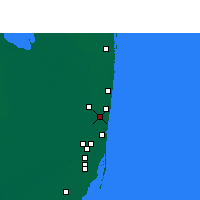 Nächste Vorhersageorte - Fort Lauderdale - Karte