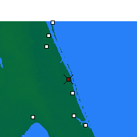 Nächste Vorhersageorte - Vero Beach - Karte