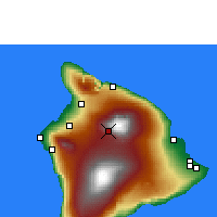 Nächste Vorhersageorte - Bradshaw/Hawaii - Karte