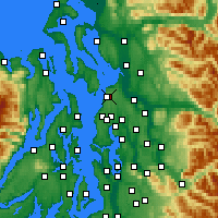 Nächste Vorhersageorte - Everett - Karte