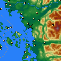 Nächste Vorhersageorte - Bellingham - Karte