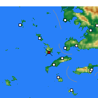 Nächste Vorhersageorte - Kalymnos - Karte