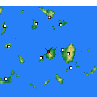 Nächste Vorhersageorte - Agkairia - Karte