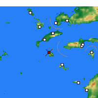 Nächste Vorhersageorte - Mandraki - Karte