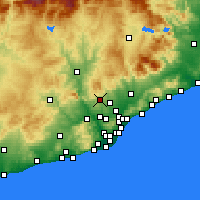 Nächste Vorhersageorte - Terrassa - Karte