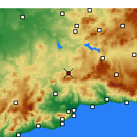 Nächste Vorhersageorte - Antequera - Karte