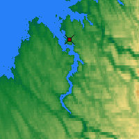 Nächste Vorhersageorte - Kangiqsualujjuaq - Karte