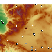 Nächste Vorhersageorte - Mojave - Karte