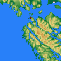 Nächste Vorhersageorte - Elfin Cove - Karte
