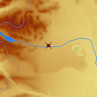Nächste Vorhersageorte - Alto Río Senguer - Karte