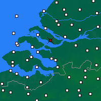 Nächste Vorhersageorte - Oostflakkee - Karte