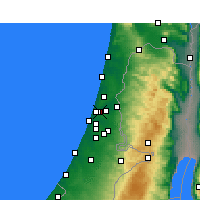 Nächste Vorhersageorte - Bnei Berak - Karte