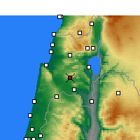 Nächste Vorhersageorte - Nazareth - Karte