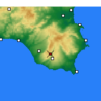 Nächste Vorhersageorte - Ragusa - Karte