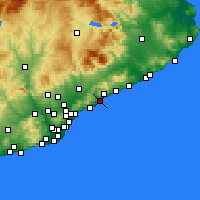 Nächste Vorhersageorte - Mataró - Karte