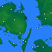 Nächste Vorhersageorte - Nyborg - Karte