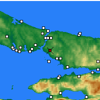 Nächste Vorhersageorte - Ataşehir - Karte