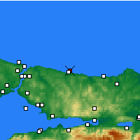 Nächste Vorhersageorte - Şile - Karte