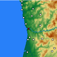 Nächste Vorhersageorte - Vila Nova de Gaia - Karte