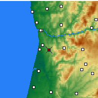 Nächste Vorhersageorte - São João da Madeira - Karte