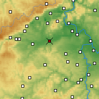 Nächste Vorhersageorte - Louny - Karte