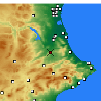 Nächste Vorhersageorte - Xàtiva - Karte