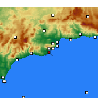 Nächste Vorhersageorte - Fuengirola - Karte