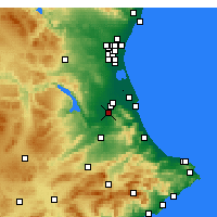 Nächste Vorhersageorte - Carcaixent - Karte